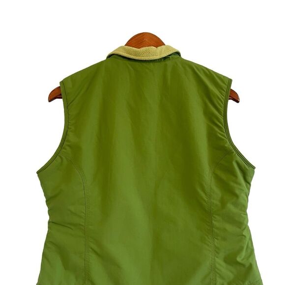L.L. Bean green fleece lined vest. Size small petites - Picture 7 of 7
